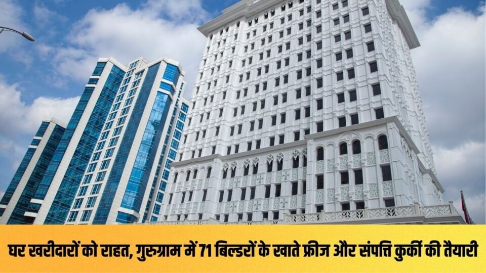 घर खरीदारों को राहत, गुरुग्राम में 71 बिल्डरों के खाते फ्रीज और संपत्ति कुर्की की तैयारी