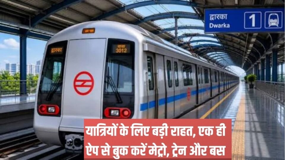 एक ही ऐप से बुक करें मेट्रो, ट्रेन और बस
